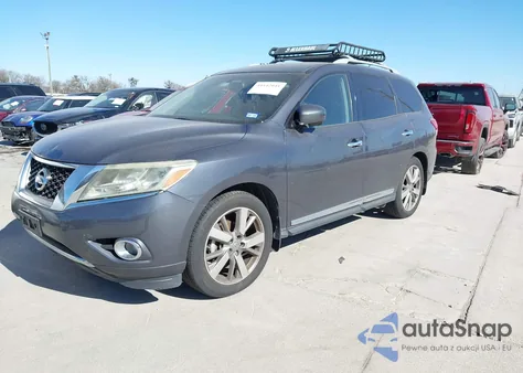 2014 Nissan Pathfinder Platinum из США, поврежденный, VIN 5N1AR2MNXEC686951